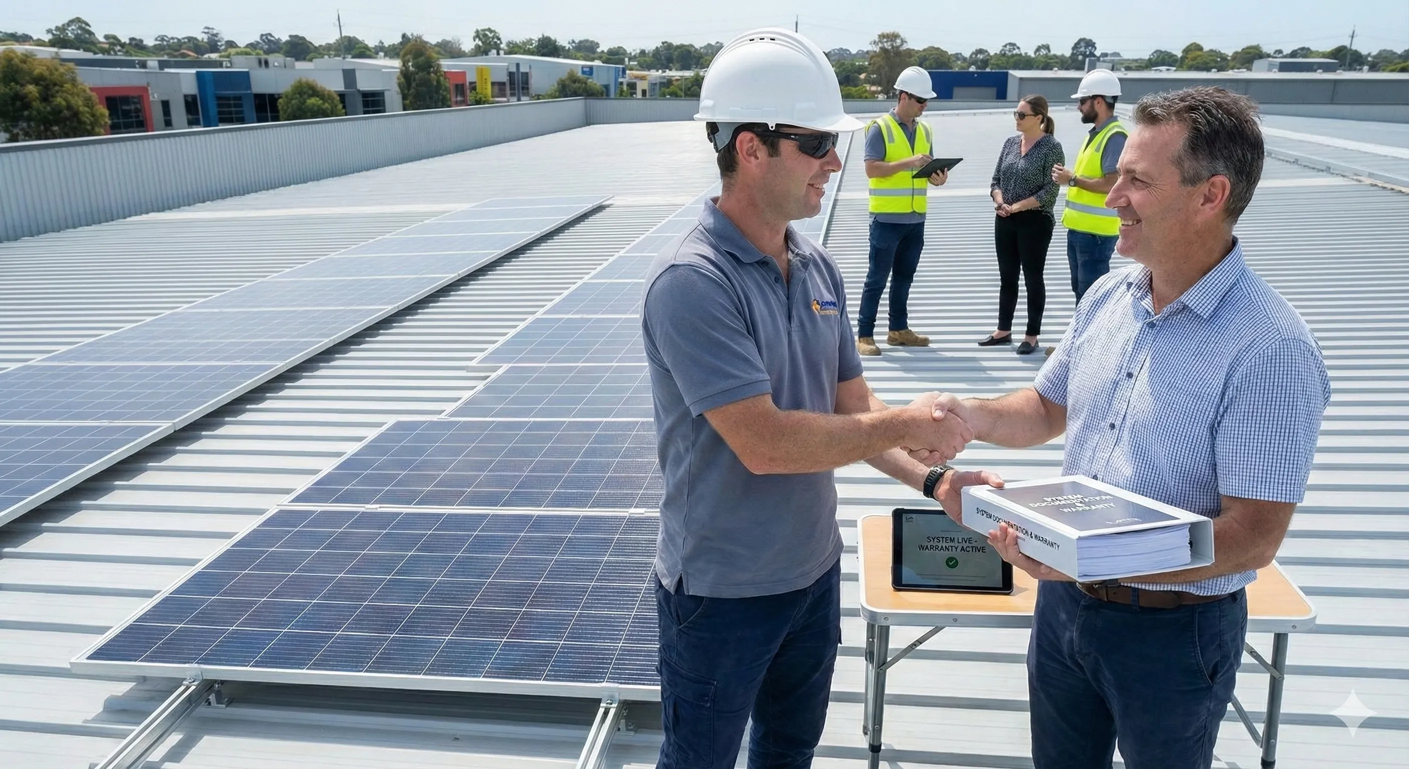 Handover & Warranty Start - Upon final inspection, comprehensive documentation