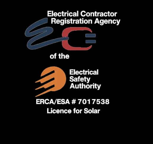 Electrical Contractor Registration Agency and Electrical Safety Authority - ERCA/ESA Licensed for Solar